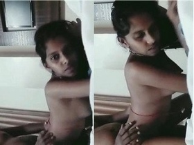 Pretty girl gets her pleasure from her lover in an exclusive video