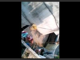 Sizzling bath session with my neighbor