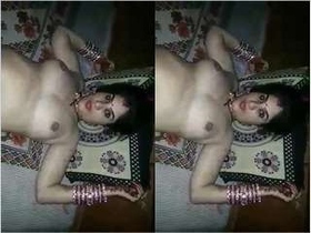Desi wife masturbates for her husband's pleasure