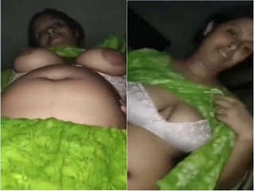 Hot Indian wife reveals her breasts and vagina to her husband
