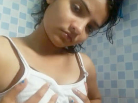 Cute Indian girl gets turned on and pleasures herself in video clip