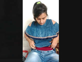 Cute girl makes a video for her lover in HD quality