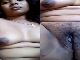 Desi village girl from Jehanabad flaunts her hairy pussy in a nude video