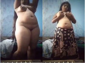 Exclusive video of a stunning Indian girl flaunting her assets