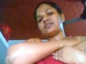 Kerala aunt Judy's big boobs steal the show in solo video