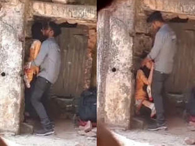 A hidden camera catches an Indian couple's clandestine outdoor tryst