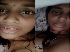 Indian lover's romantic rendezvous with her naked body Part 3