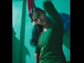 Attractive woman shares personal self-portraits in a video