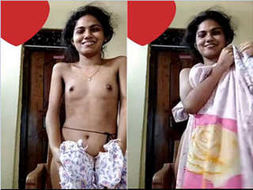 Exclusive video of Mallu girl's first time showing her body