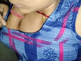 Sexy wife enjoys late-night playtime with close friend