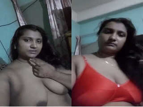 Chubby auntie bares her breasts in a video