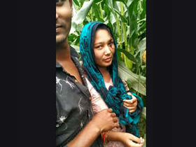 Indian bride and husband's first sexual encounter in the field