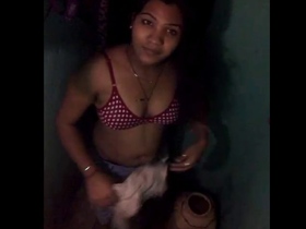 Indian sister's sensual bath session