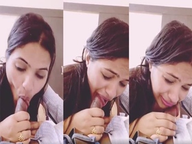 First-person POV of a naughty Indian blowjob