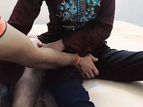 Stepbrother caught off guard by Dolly's alluring display