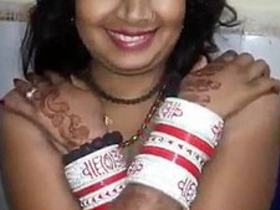 Desi bride with firm breasts gets fingered by her husband after marriage