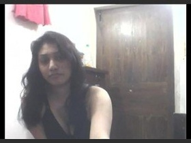 A Bengali woman removes her shalwar and pleasures herself in the nude