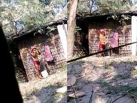 Indian beauty getting dressed up