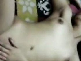 College guy pleases his girlfriend's tight pussy