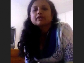 Gorgeous woman indulges in erotic activities in private