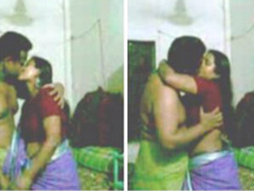 Aunty in saree enjoys sex with her husband