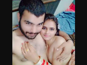 Cute Desi couple in romantic video