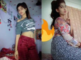 Indian babe and her lover have passionate sex in a bedroom