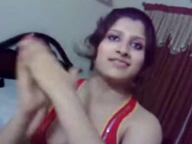 Desi housewife and maid perform on camera for viewers