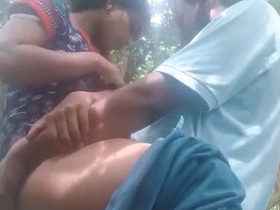 Dehati couple enjoys outdoor sex with music in sexy video