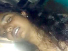 Big-breasted Indian girl flaunts and sucks her lover's cock