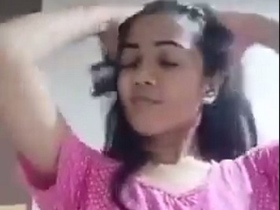 Indian girl in the bathroom goes nude for a solo video