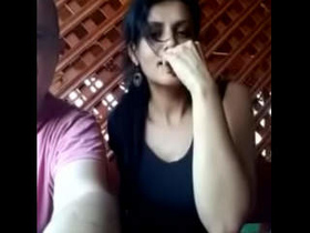 Indian couple from abroad pleasure themselves in the bathroom