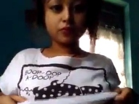 Naked Assamese girl takes solo selfies