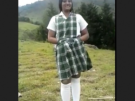 A college girl explores her sexuality with her partner in bed