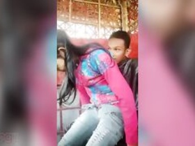 First-time sex between a young Indian couple in the great outdoors