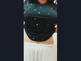 Stunning Indian beauty flaunts her magnificent breasts in part 2