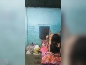Indian couple's home sex video with a shy wife