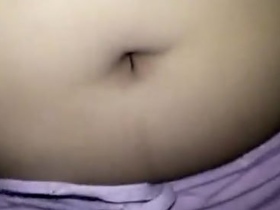 Sensual belly button and vagina stimulation in a public setting