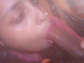 Indian wife gives a mind-blowing blowjob