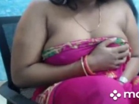 Tamil aunty's big boobs and poop action on Porn Chess Show