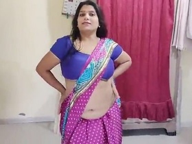 A seductive bhabi from India performs a sensual dance and reveals her intimate parts