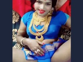 Indian wife's intimate moments with her partner
