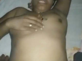 Indian wife gets fucked hard in bed