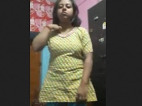A Bengali woman displays and stimulates her vagina with her fingers