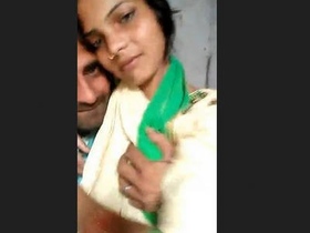 Romantic couples share their love in the village