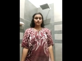 Kerala girl Irfana undresses to her undergarments