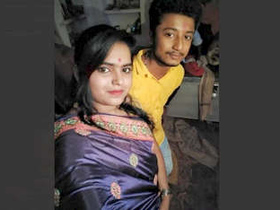 Desi wife's sensual striptease over video call