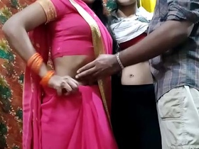 Desi BF and Bhabhi's steamy sex video with sati group