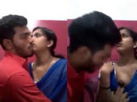 Indian GF enjoys boobs at a cybercafe