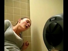 Masturbation in the bathroom leads to a fantastic orgasm